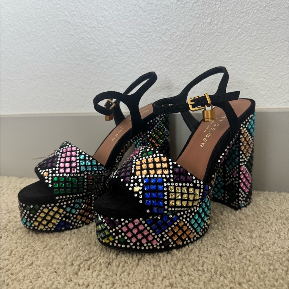 Kurt Geiger London Brixton Platform Multicolor Heel - Picture 7 of 9
